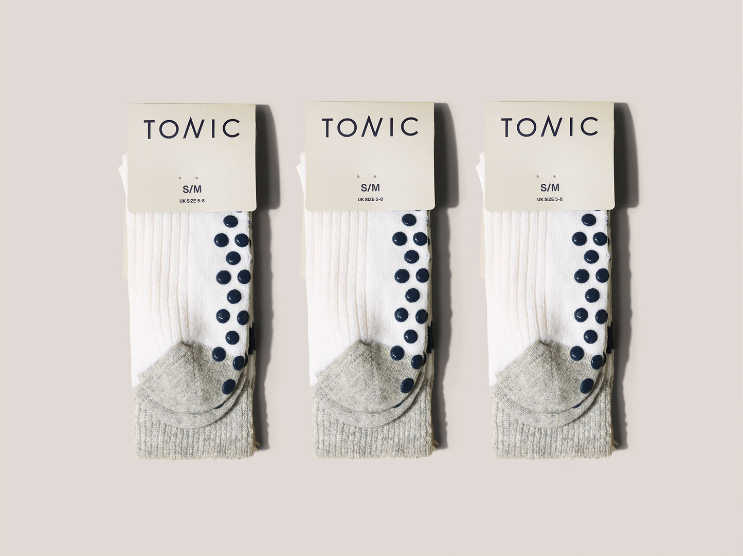 Cashmere Hospital Socks Buttermilk