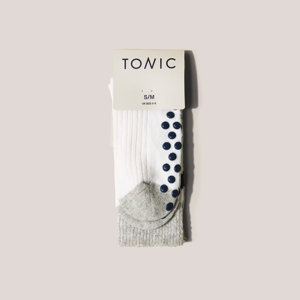 Cashmere Hospital Socks Buttermilk