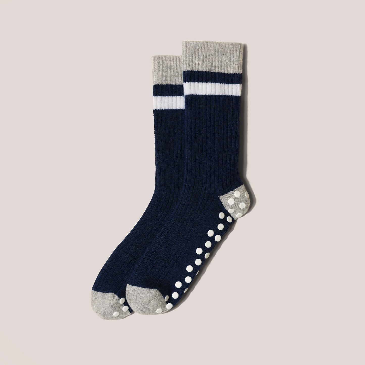 Cashmere Hospital Socks Navy