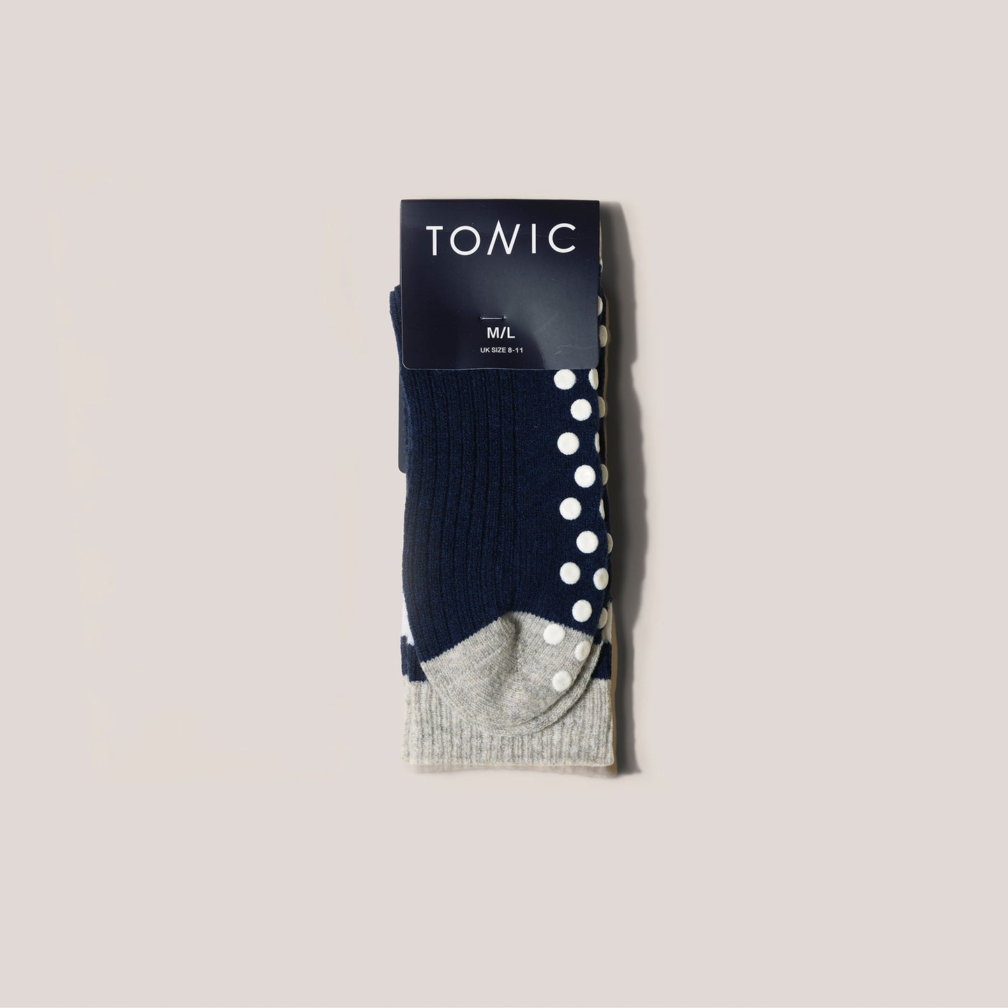 Cashmere Hospital Socks Navy