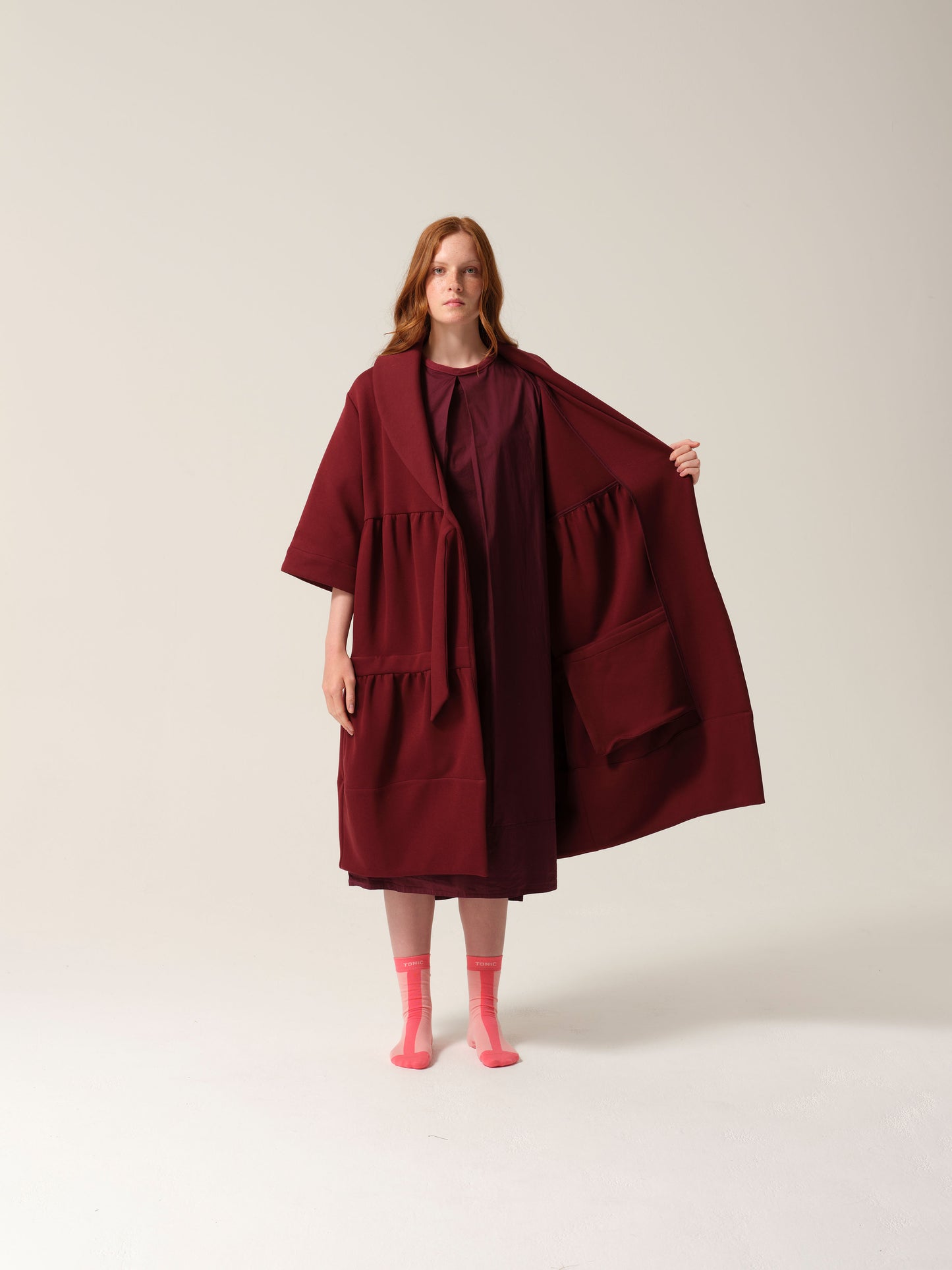Womens Magic Pocket Drain Robe® Burgundy