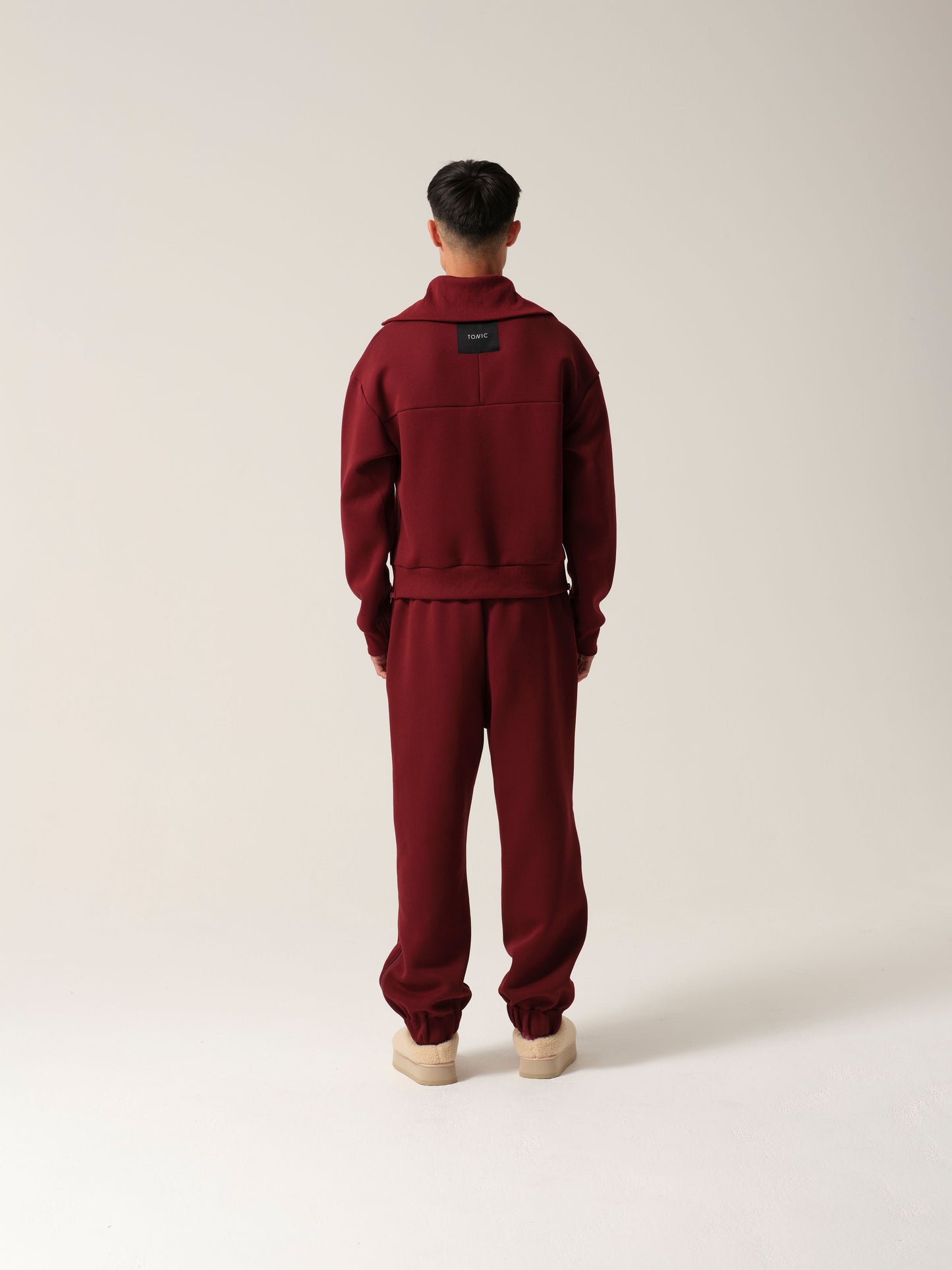 Mens Longevity Tracksuit Burgundy