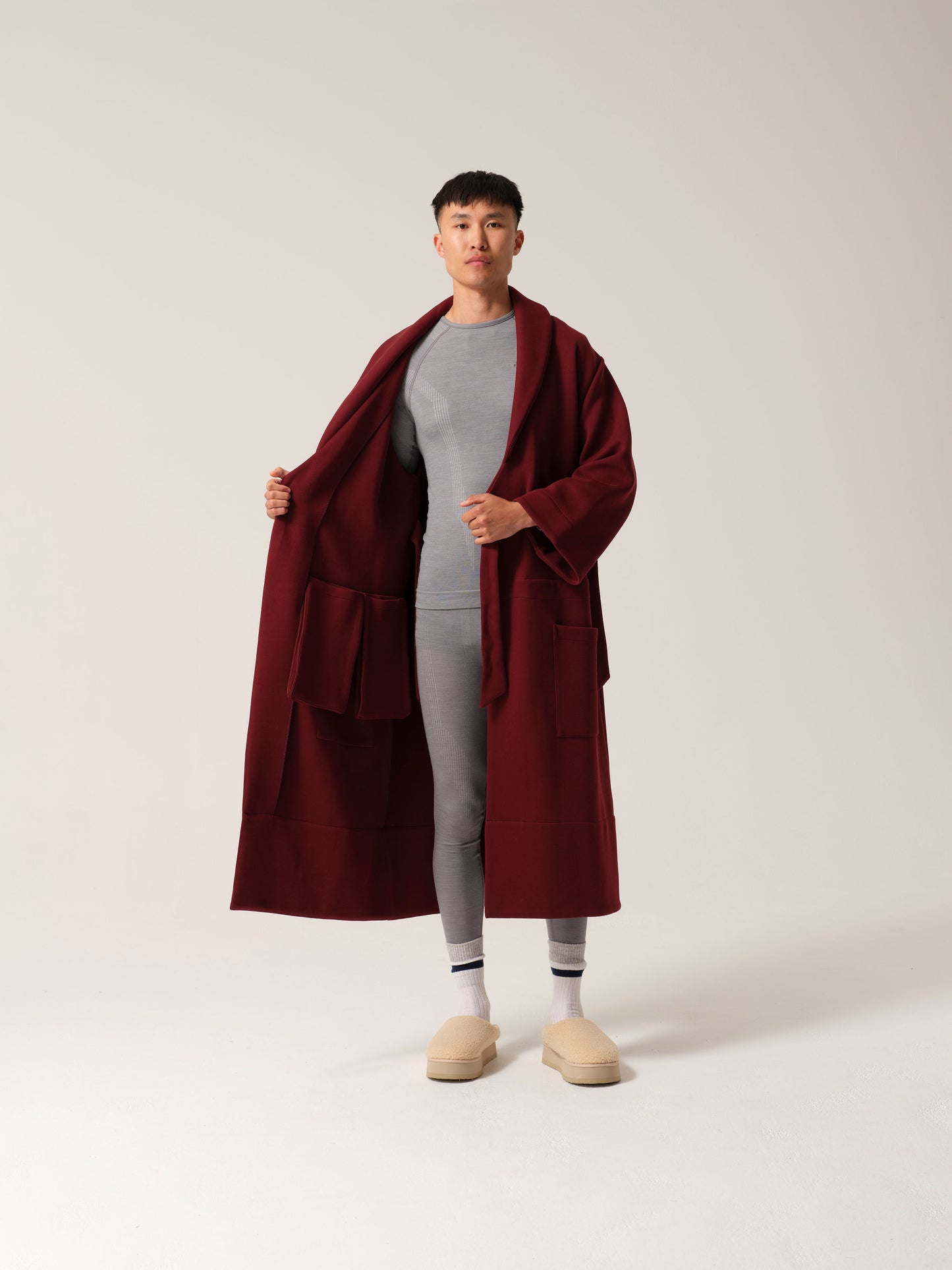 Mens Magic Pocket Drain Robe® Burgundy
