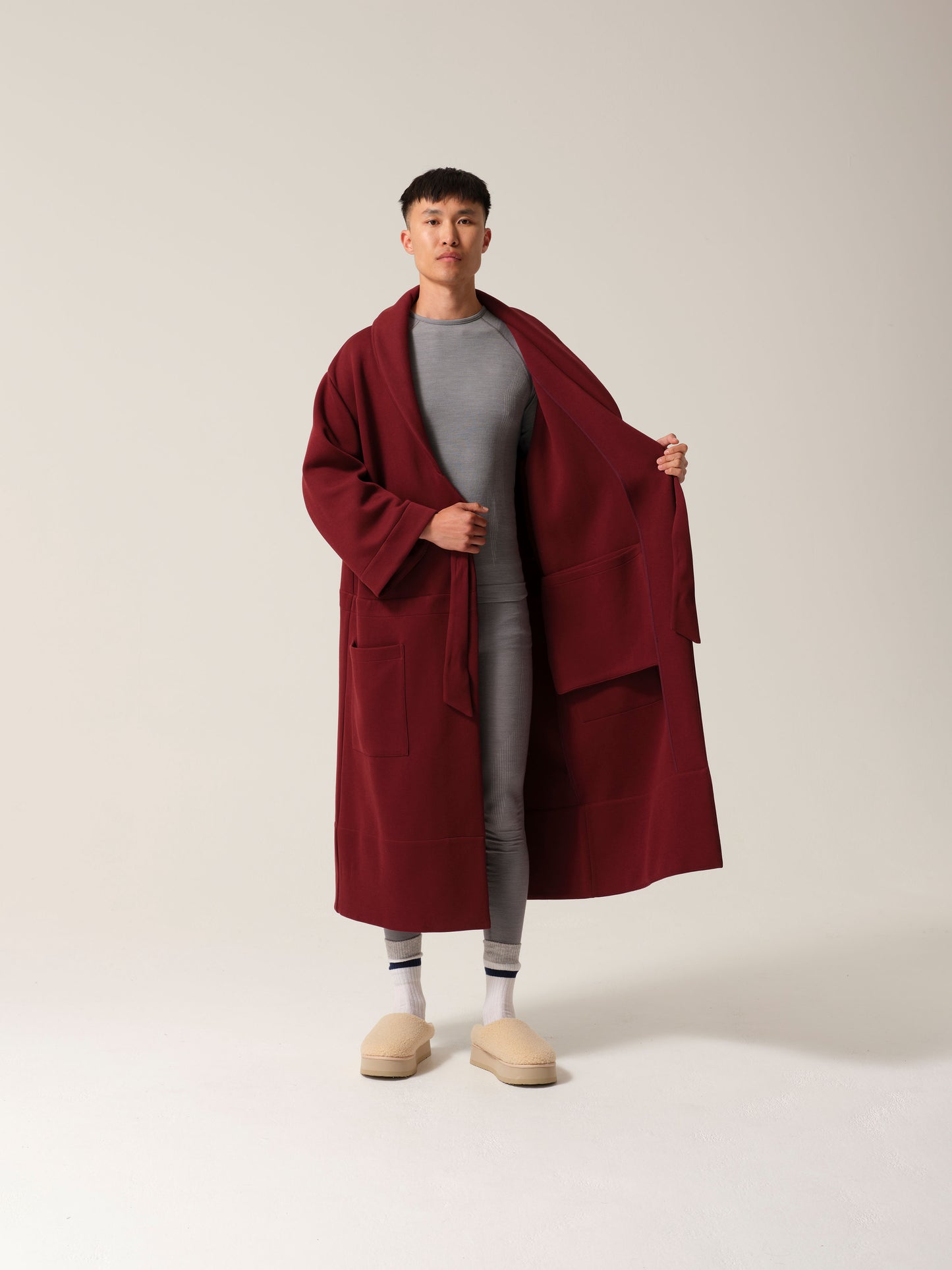 Mens Magic Pocket Drain Robe® Burgundy