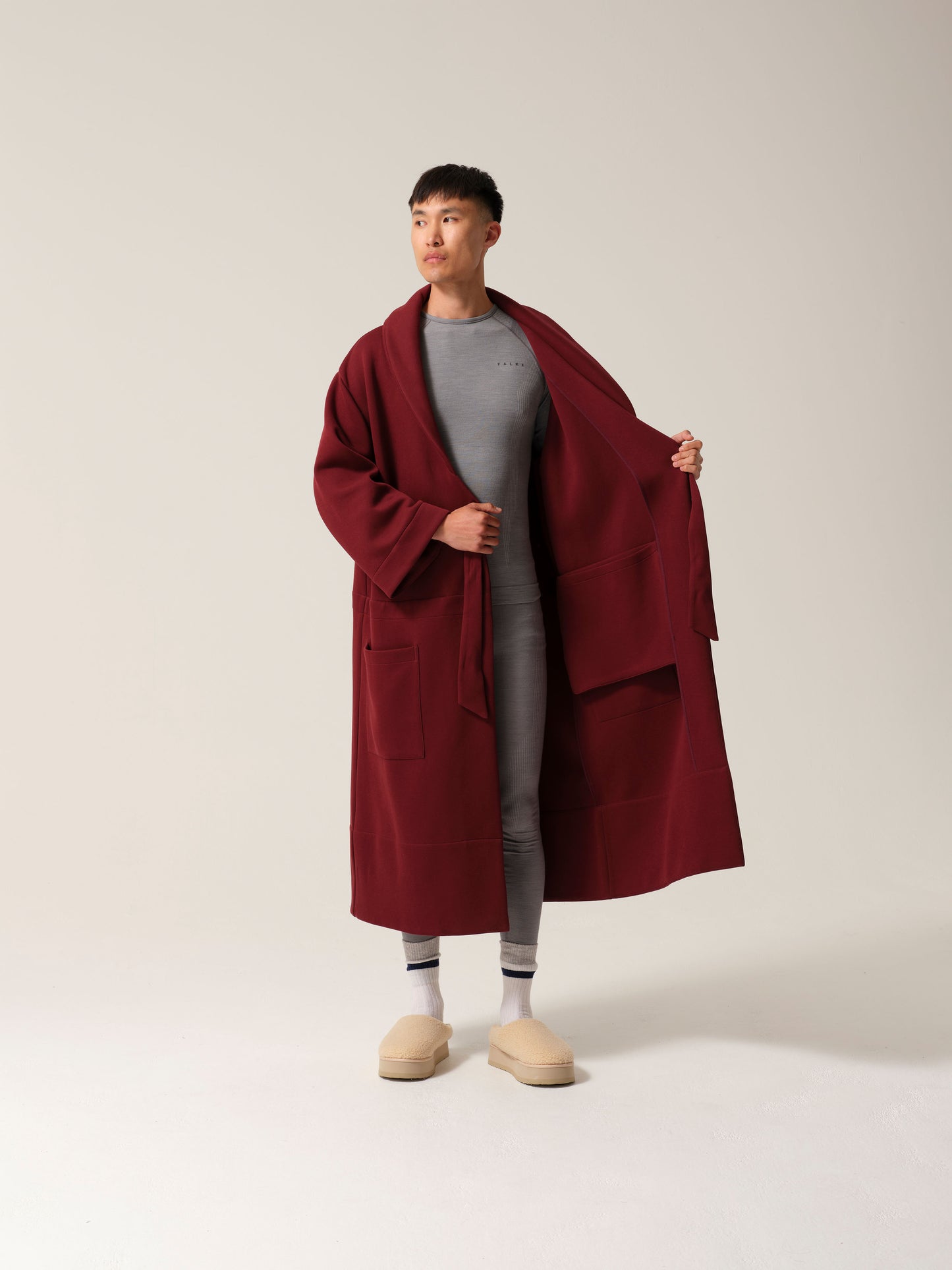 Mens Magic Pocket Drain Robe® Burgundy