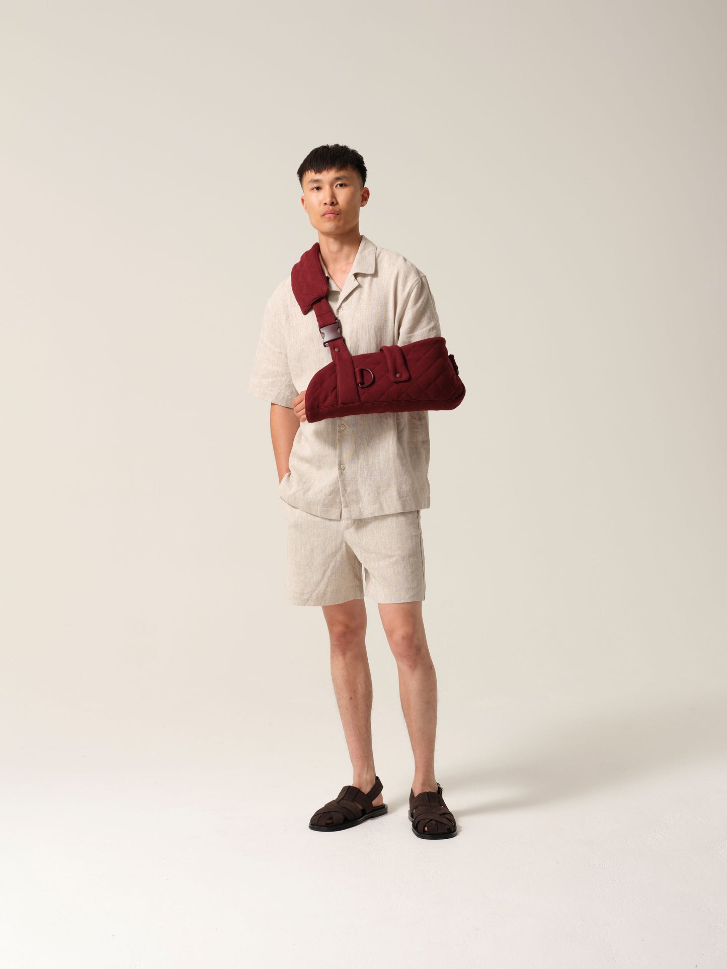 Mens Quilted Arm Sling® Burgundy