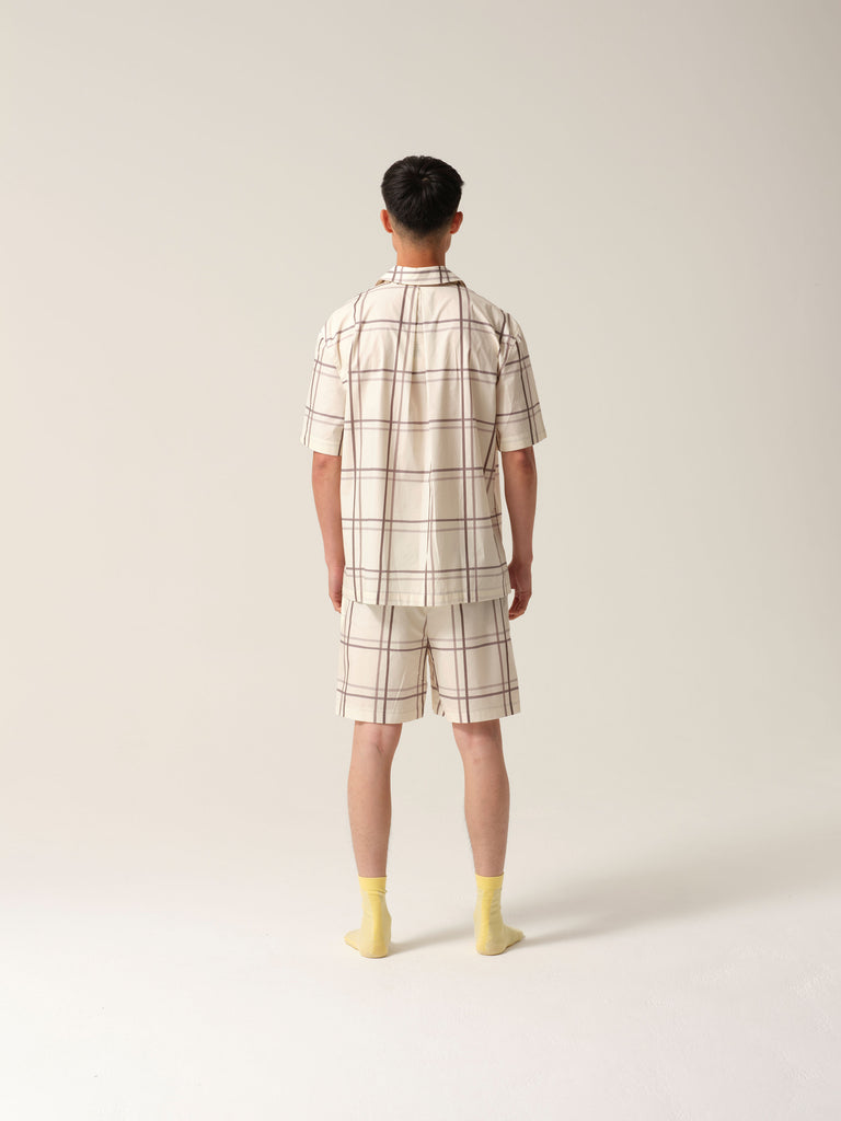 Mens Riley Short PJs Silver Linings