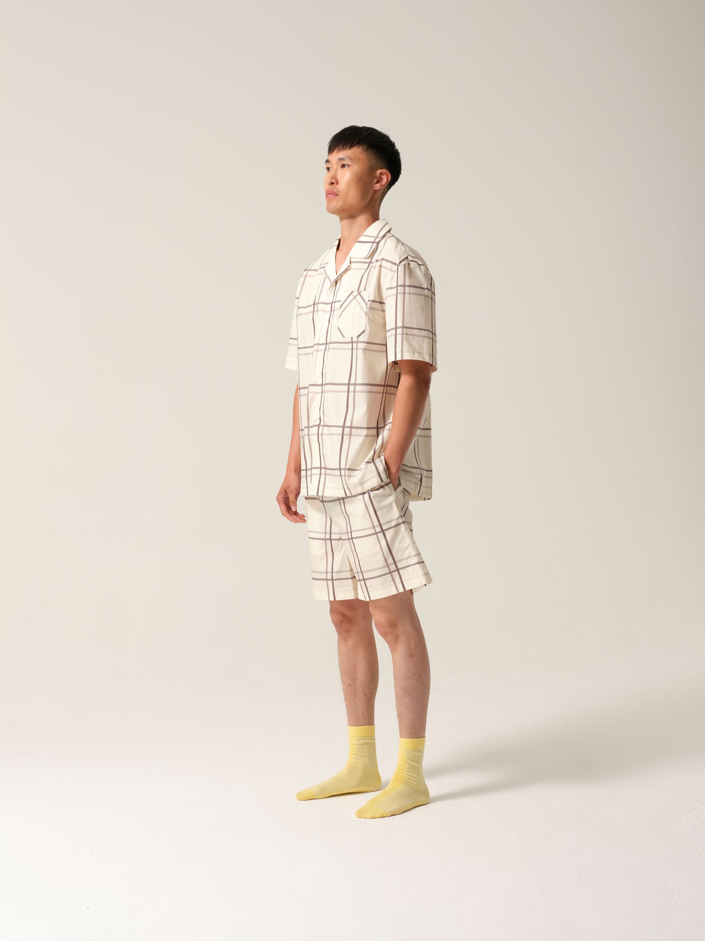 Mens Riley Short PJs Silver Linings