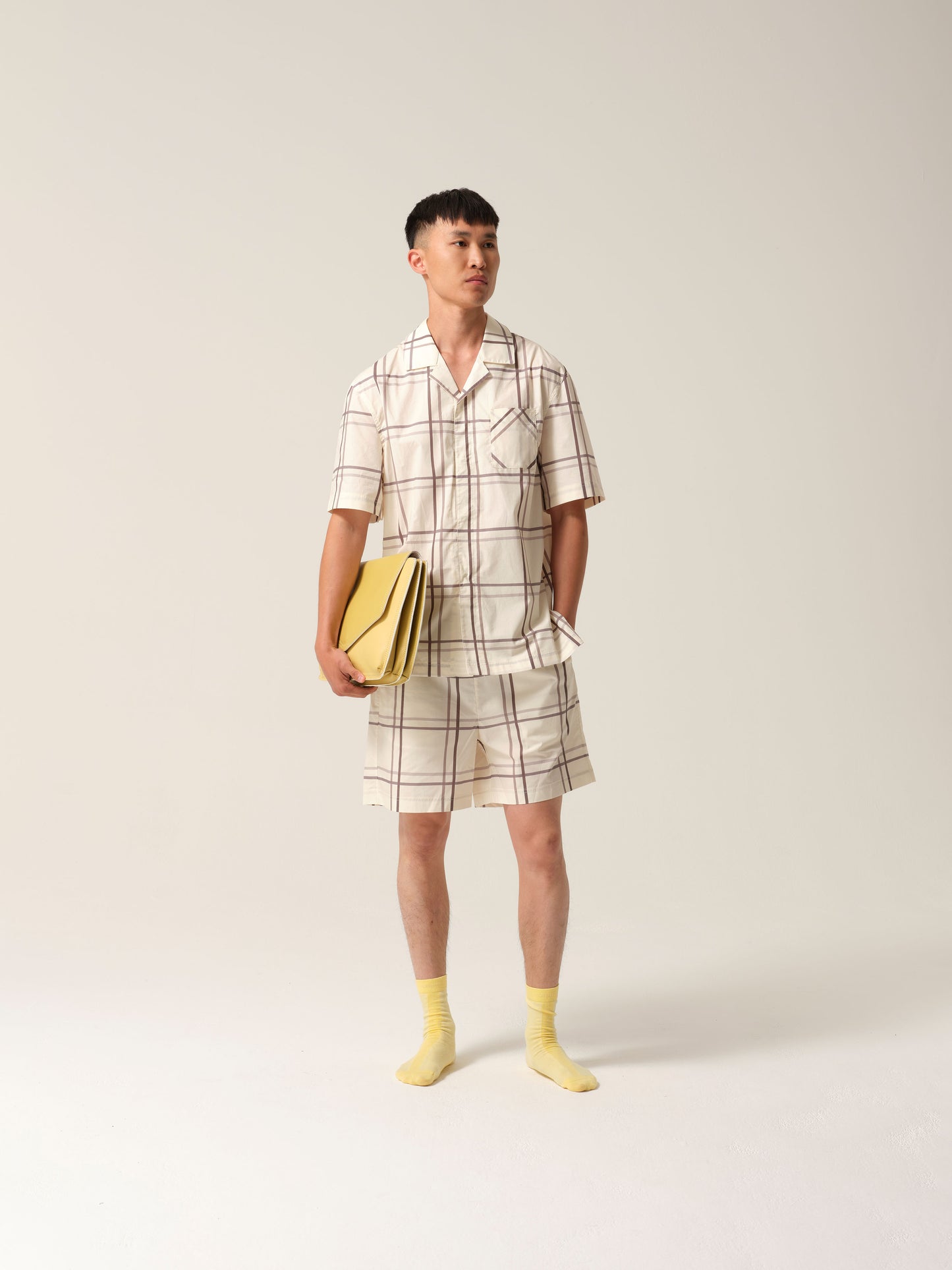 Mens Riley Short PJs Silver Linings