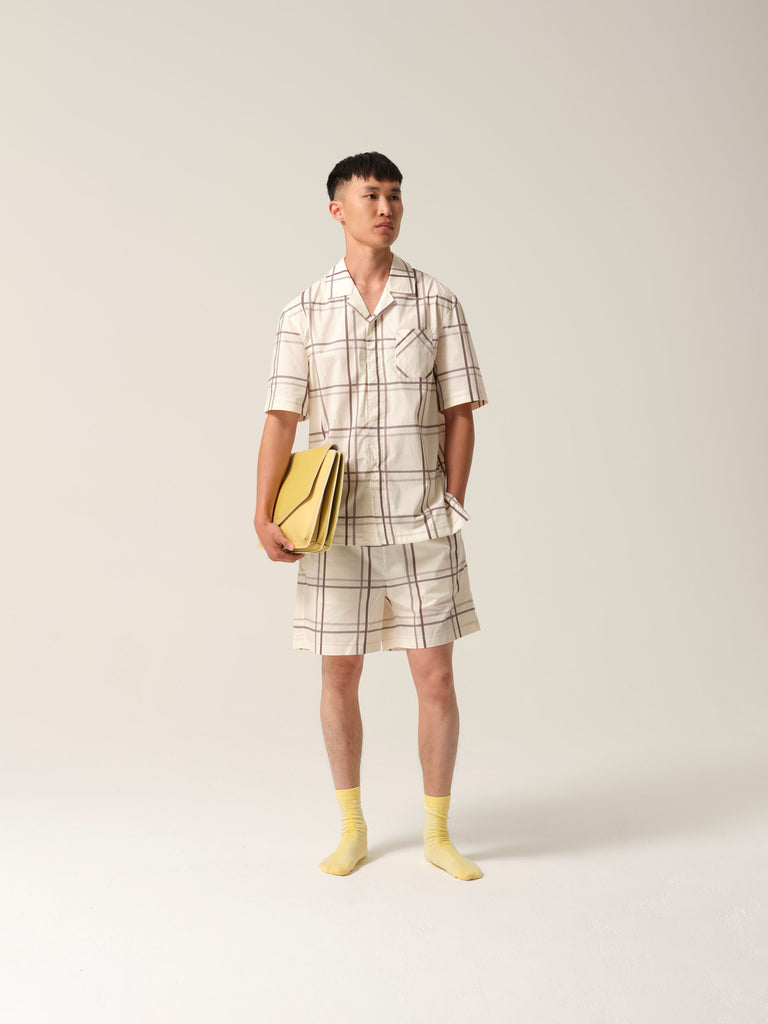 Mens Riley Short PJs Silver Linings