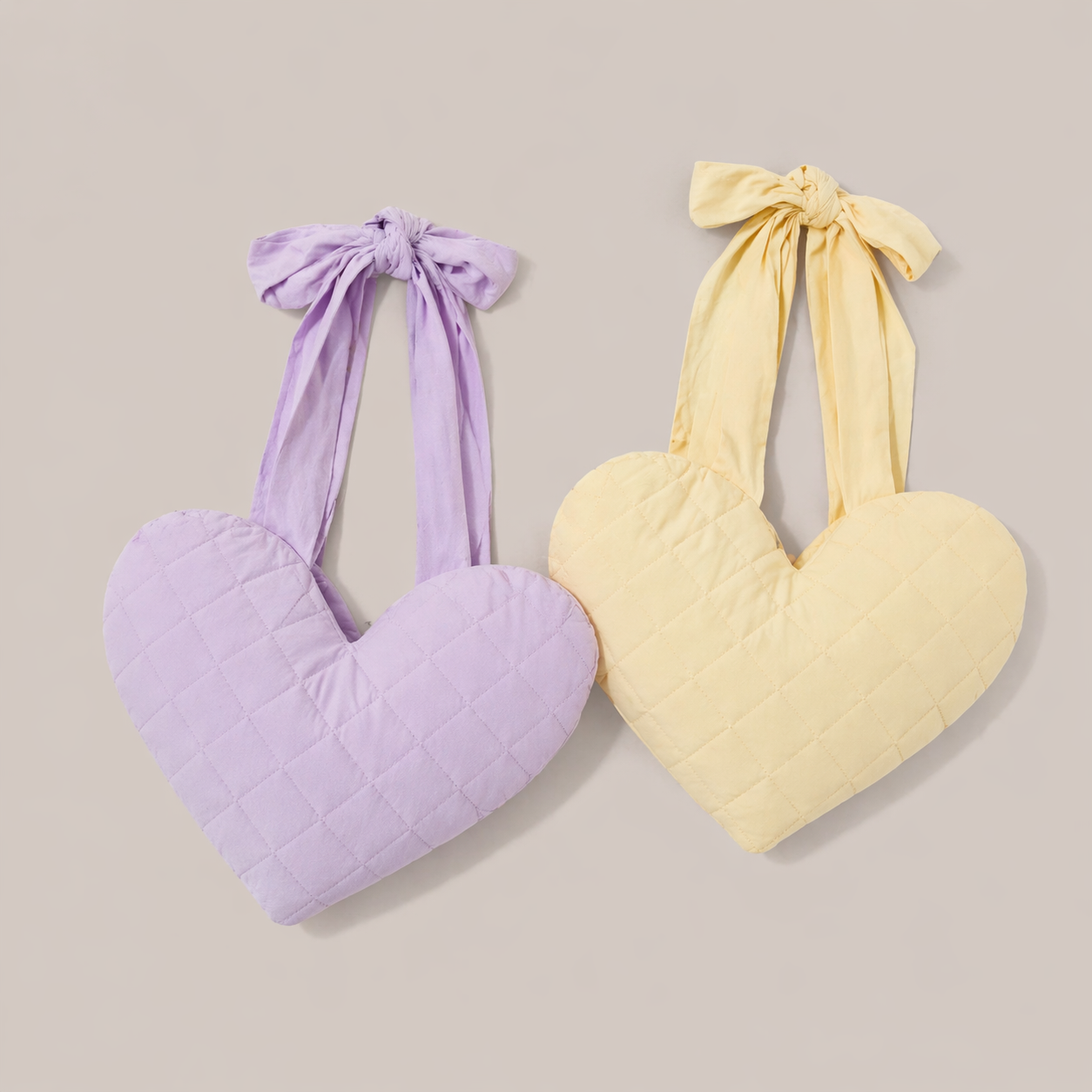 Post Mastectomy Recovery Heart Pillow Yellow