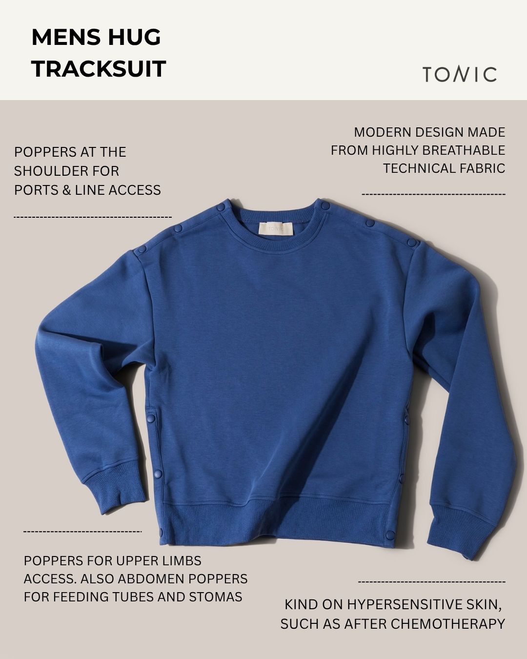 Mens Hug Tracksuit Ocean Blue