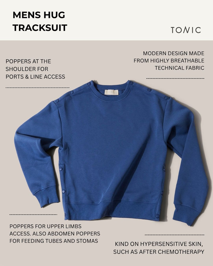 Mens Hug Tracksuit Ocean Blue