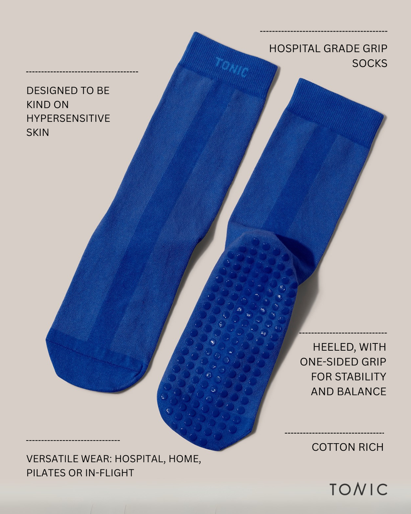 Colour Pop Hospital Socks Cobalt