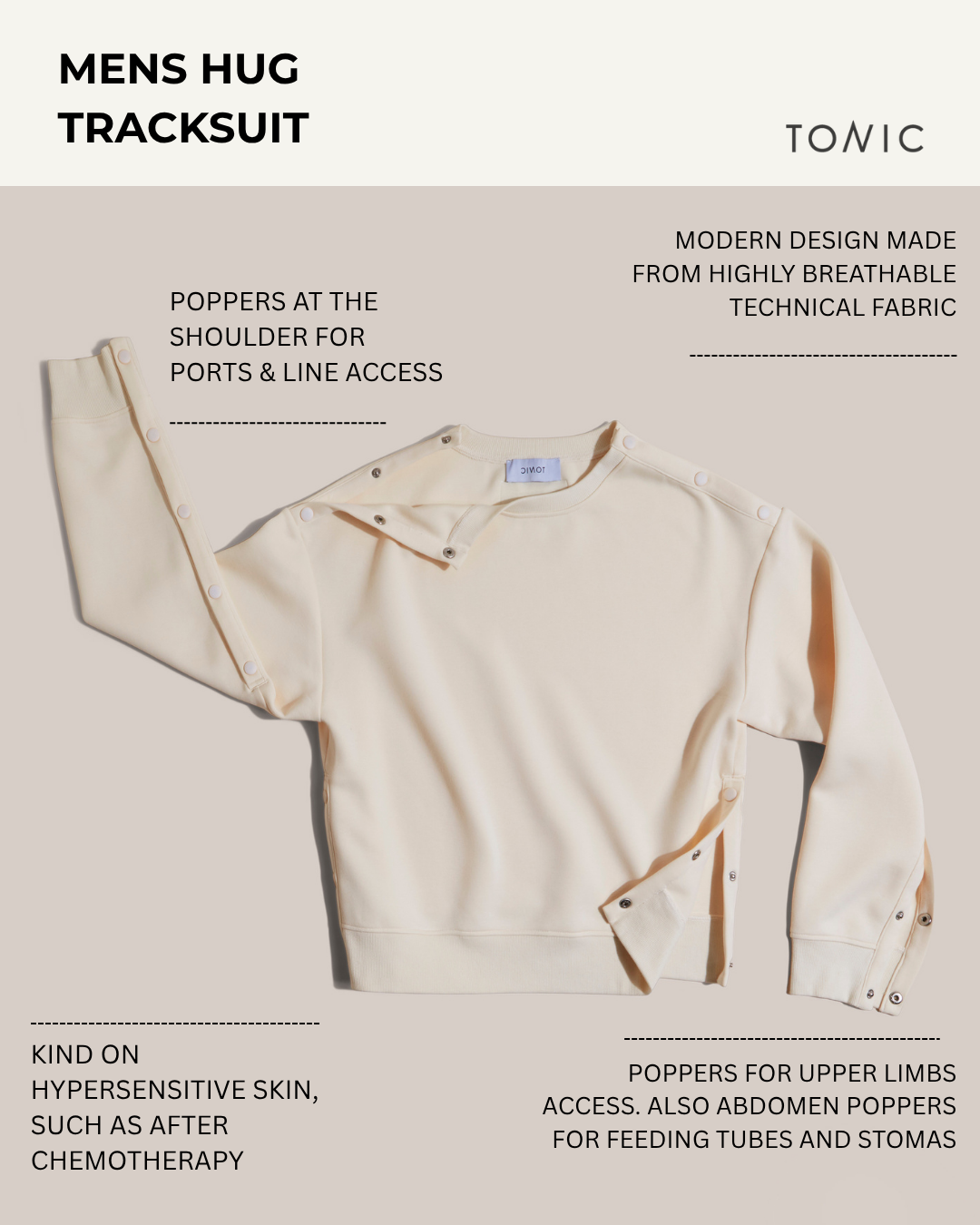 Mens Hug Tracksuit Buttermilk