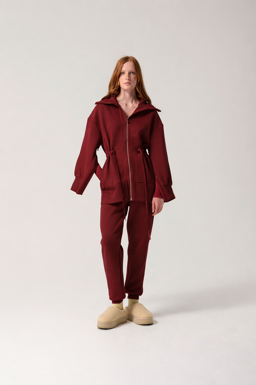 Womens Testing 1-2-3 Tracksuit Burgundy