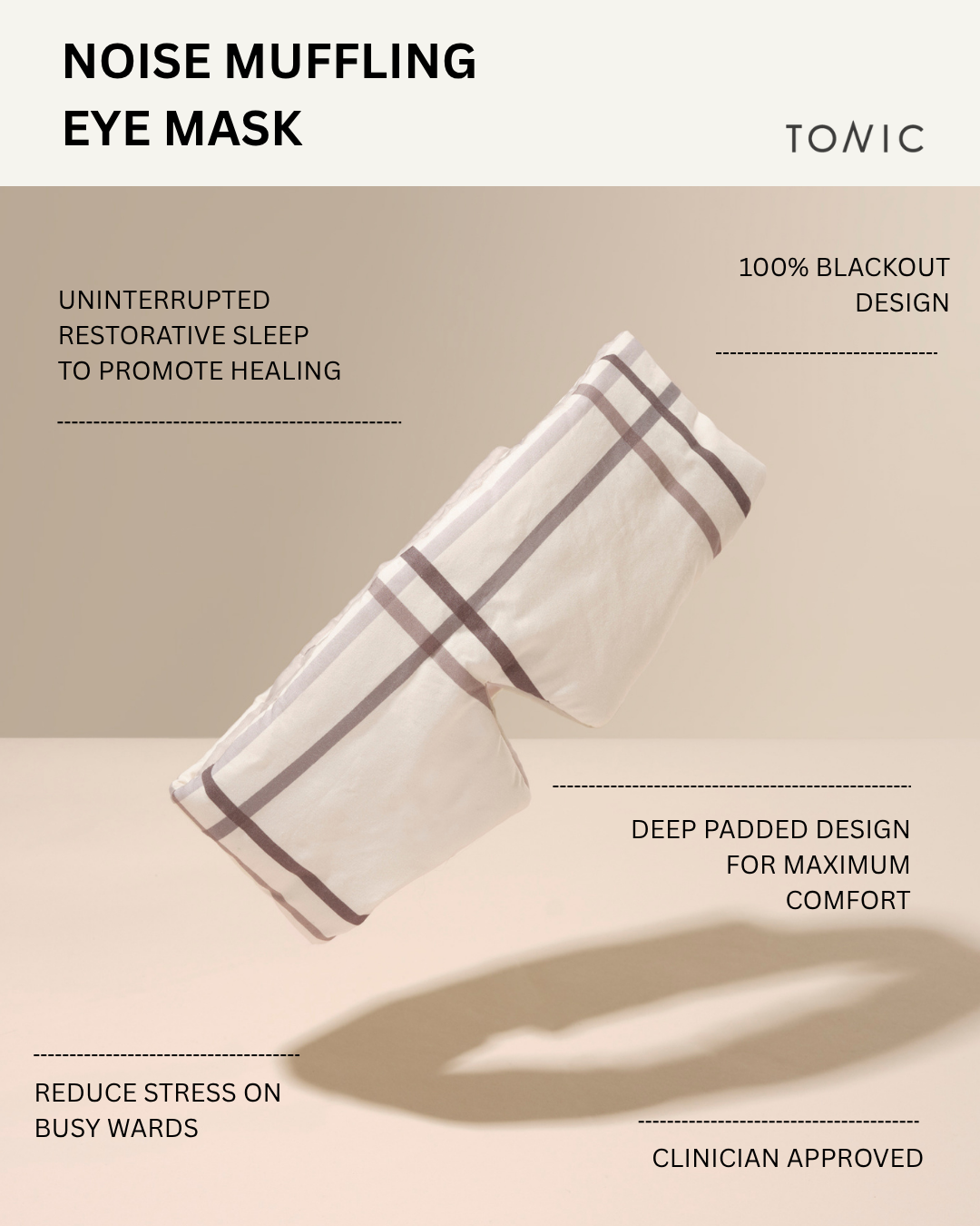 Noise Muffling Eye Mask Silver Linings