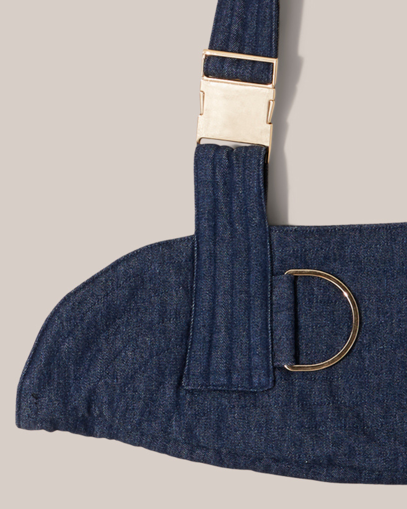 Womens Sculpture Sling® Denim/Gold