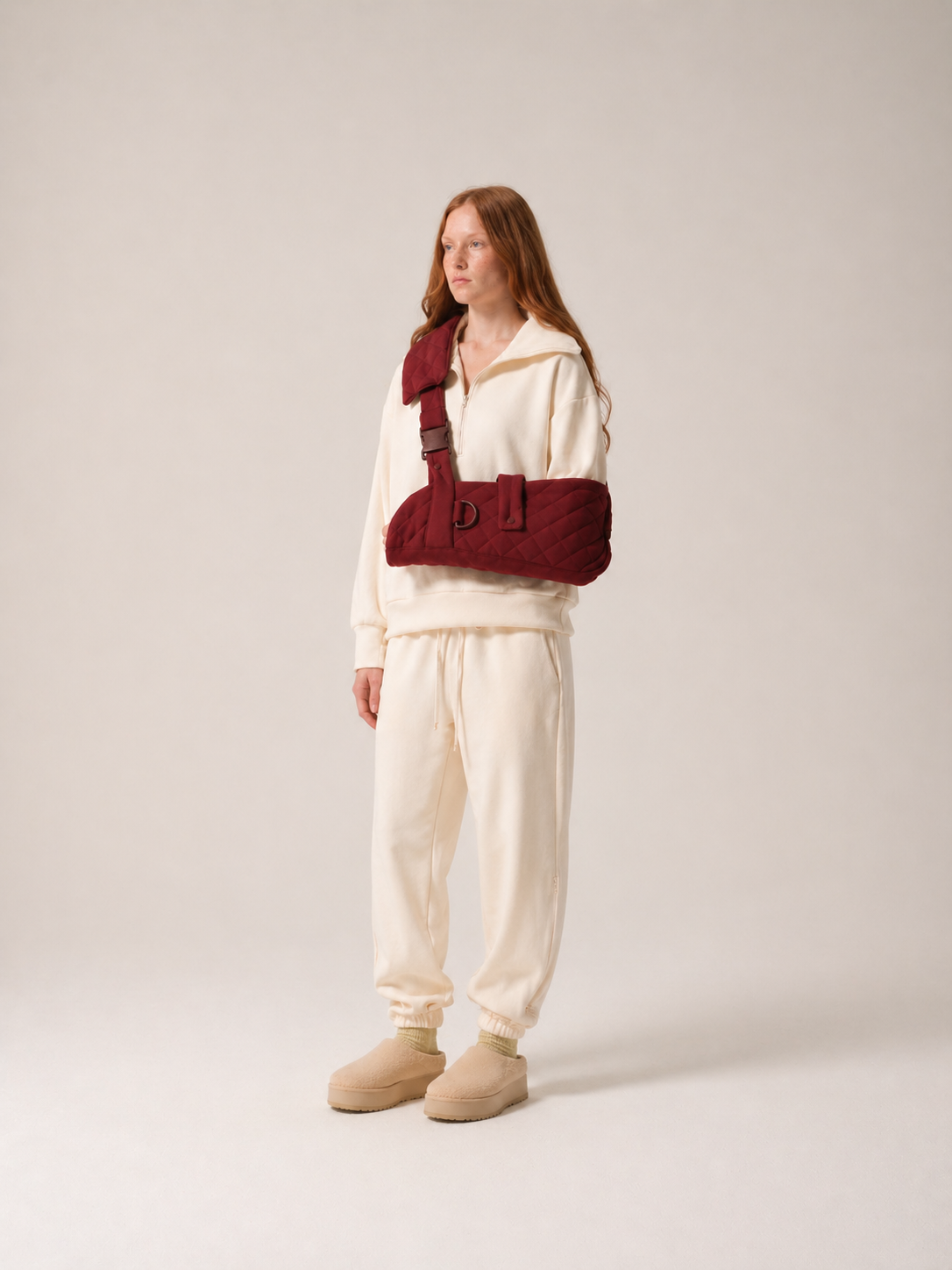 Womens Quilted Arm Sling® Burgundy