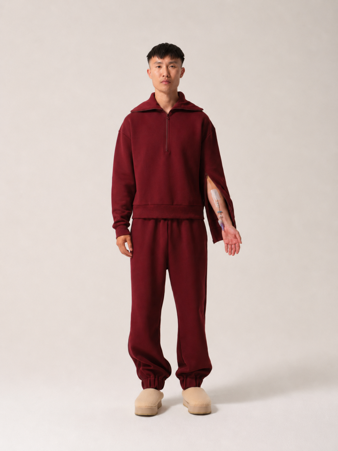 Longevity Tracksuit Burgundy