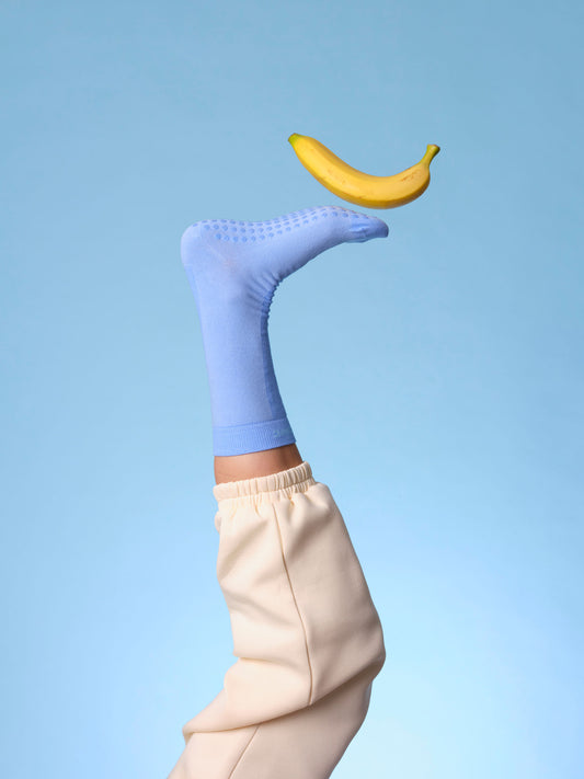 Colour Pop Hospital Socks Cornflower Blue
