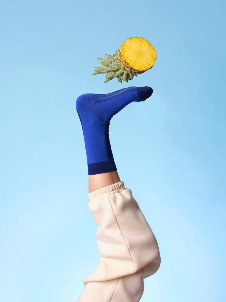 Colour Pop Hospital Socks Cobalt