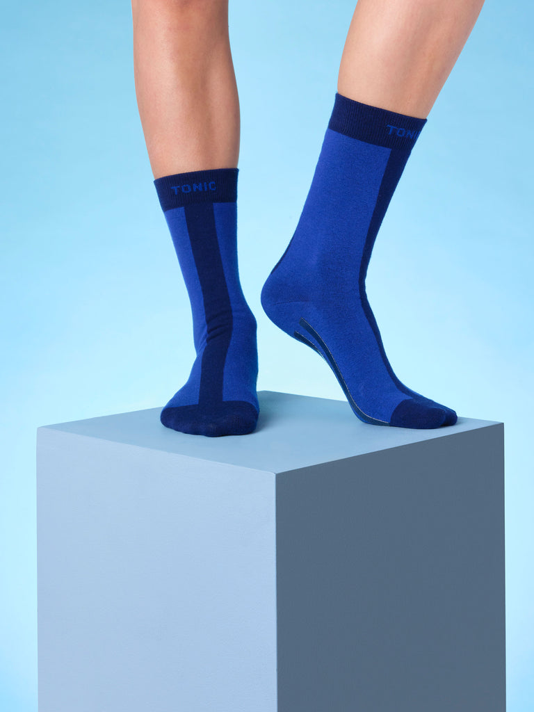 Colour Pop Hospital Socks Cobalt