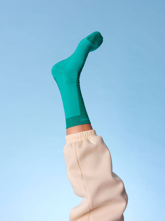 Colour Pop Hospital Socks Teal Green