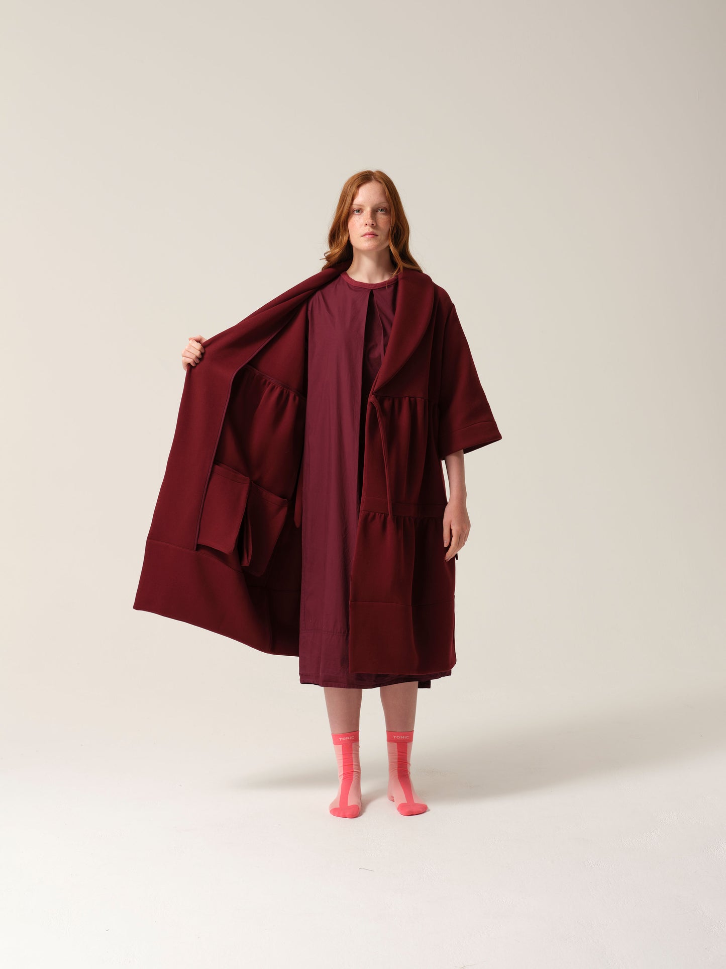 Womens Magic Pocket Drain Robe® Burgundy