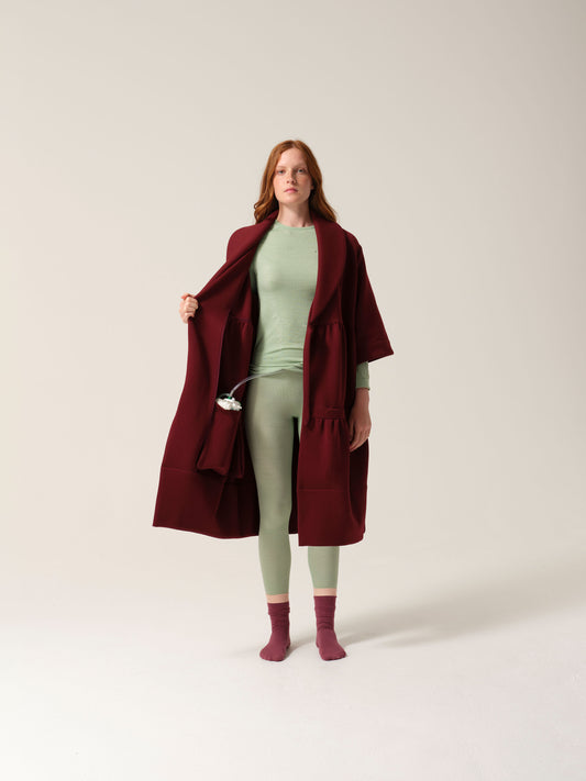 Womens Magic Pocket Drain Robe® Burgundy