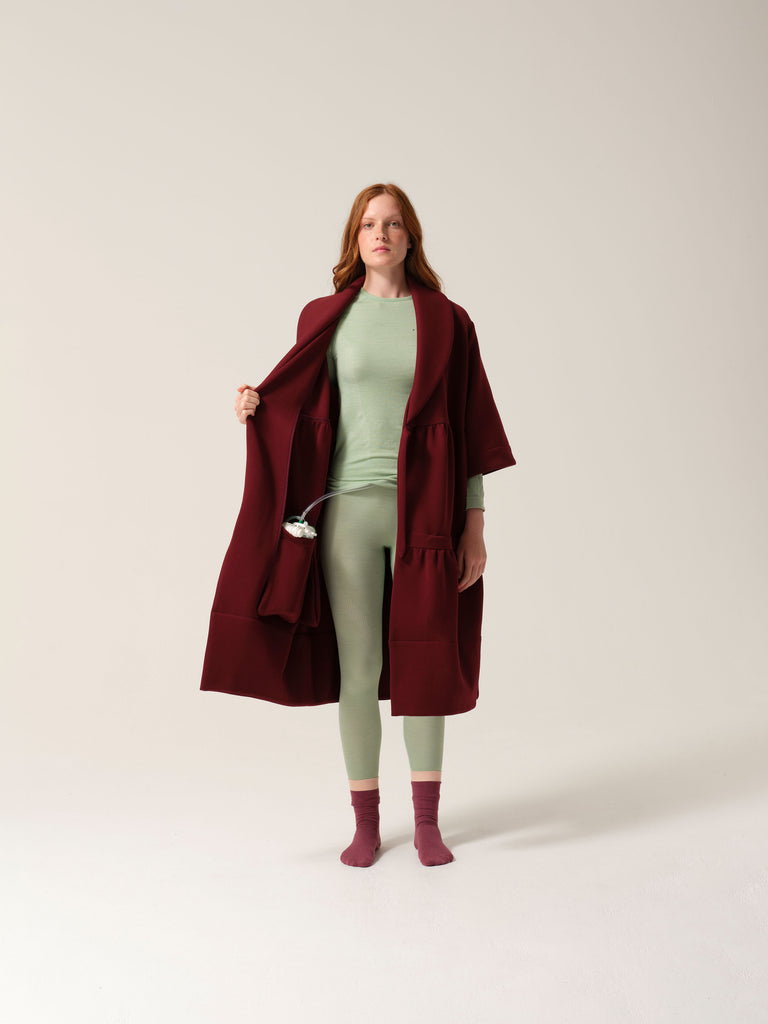 Womens Magic Pocket Drain Robe® Burgundy