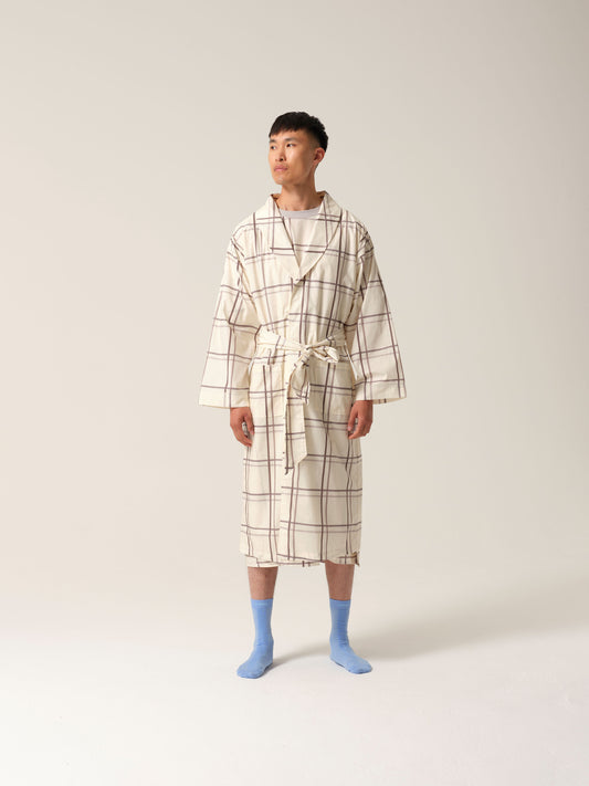 Mens Hush Dressing Gown Silver Linings