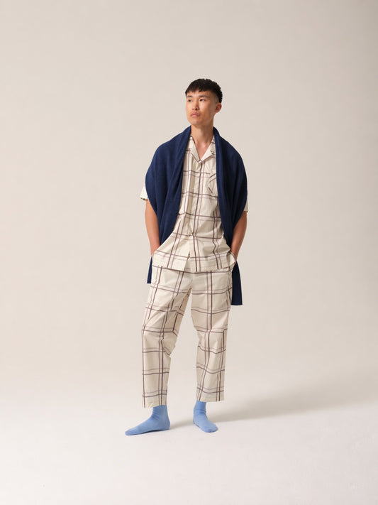Cashmere Recuperation Scarf Navy