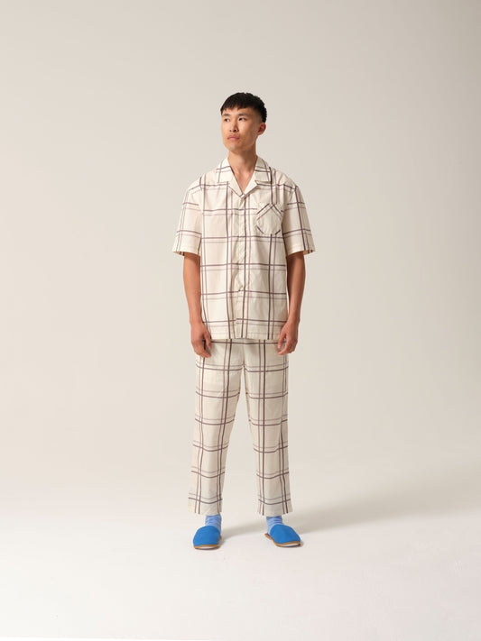 Mens Noah Long PJs Silver Linings