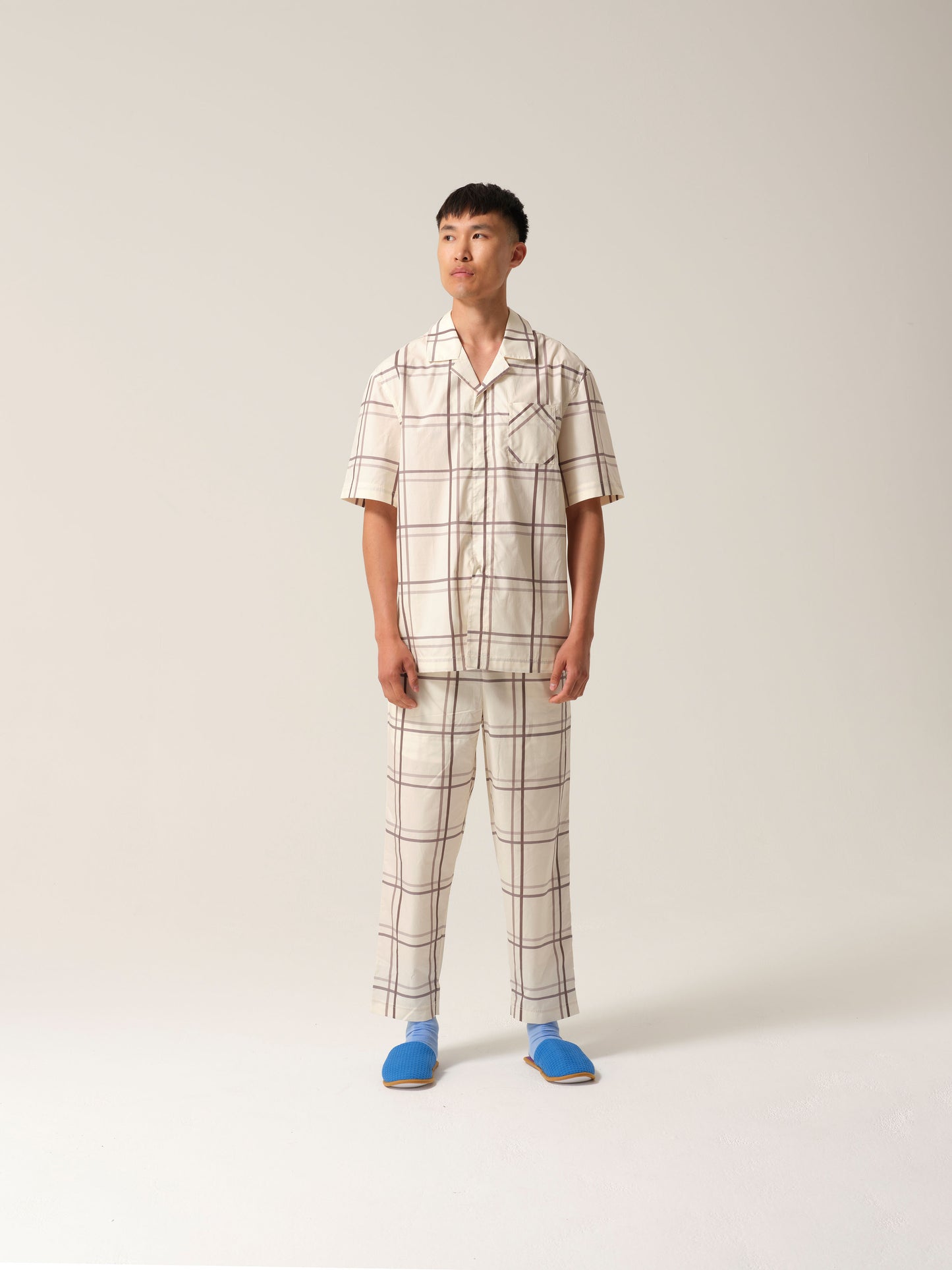 Mens Noah Long PJs Silver Linings