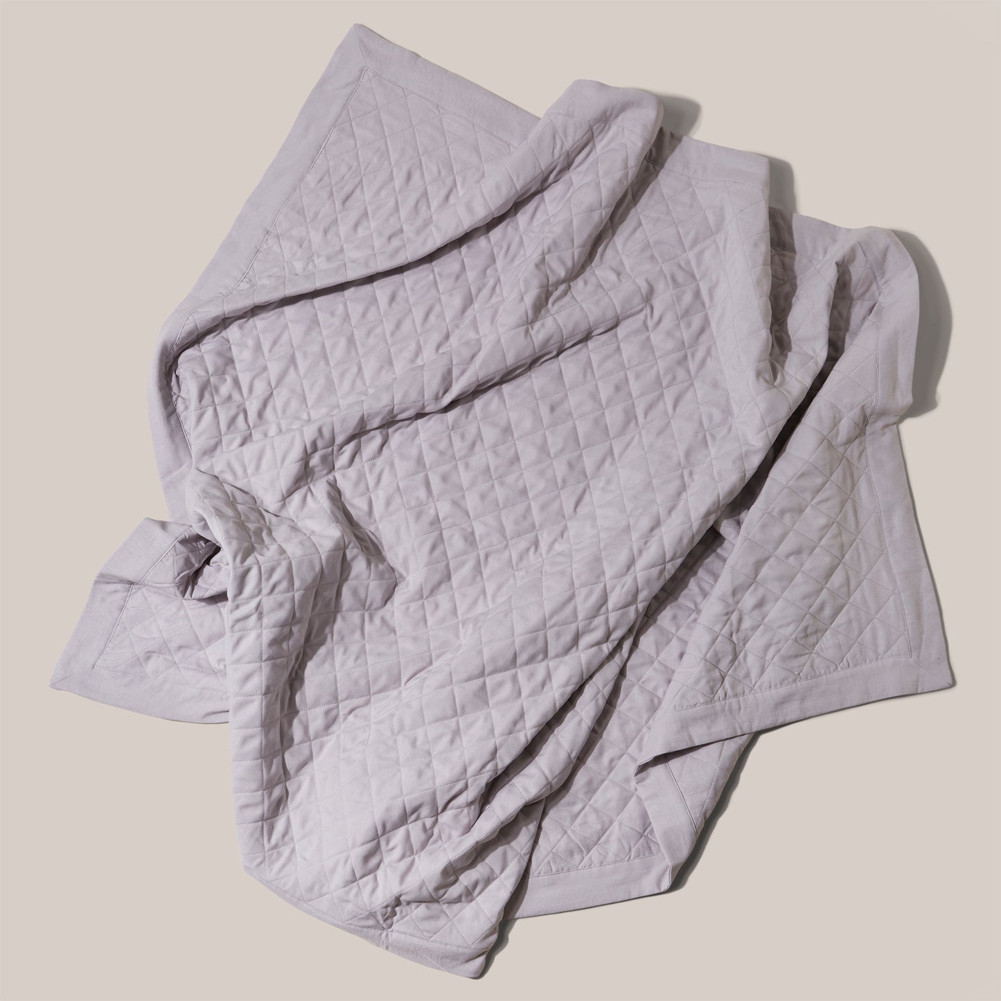 Quilted Treatment Day Blanket Set Silver Grey