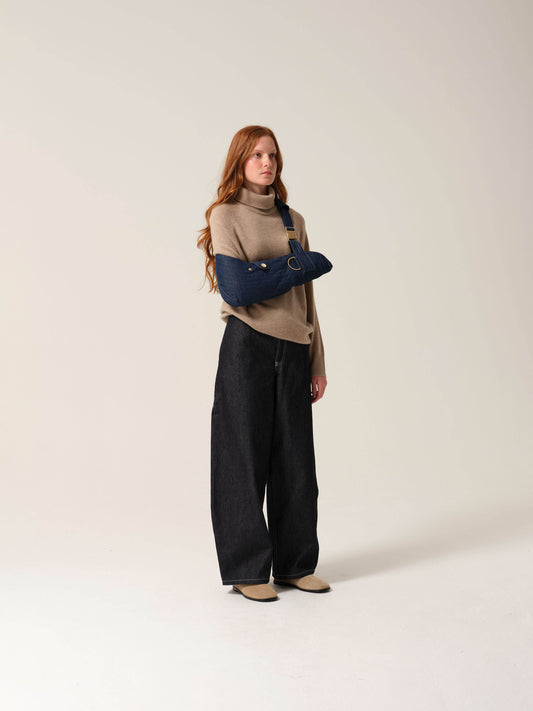 Womens Sculpture Sling® Denim/Gold