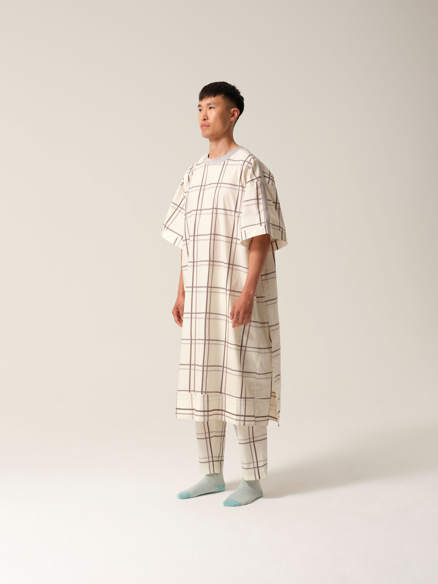 Mens T-shirt Hospital Gown Silver Linings