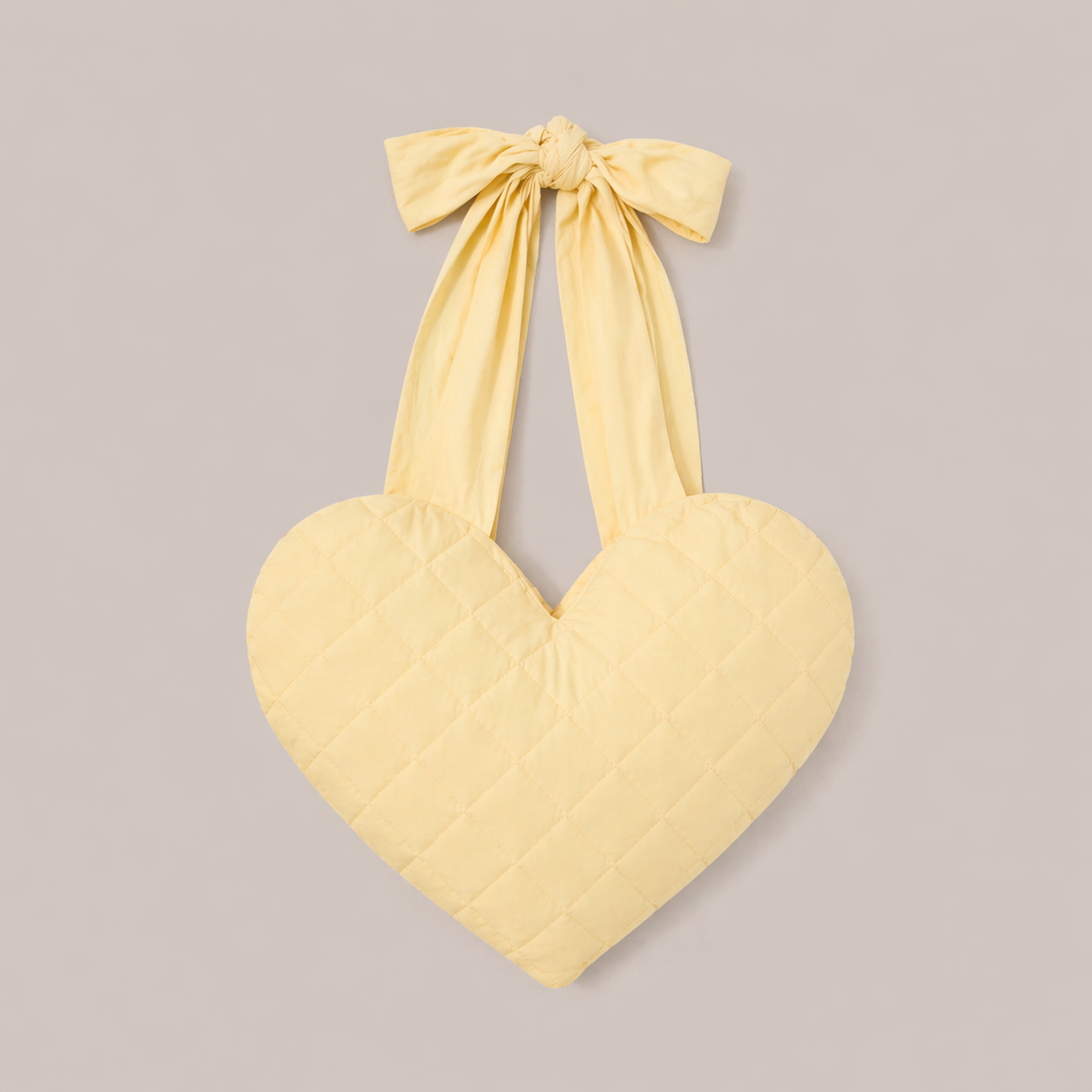 Post Mastectomy Recovery Heart Pillow Yellow