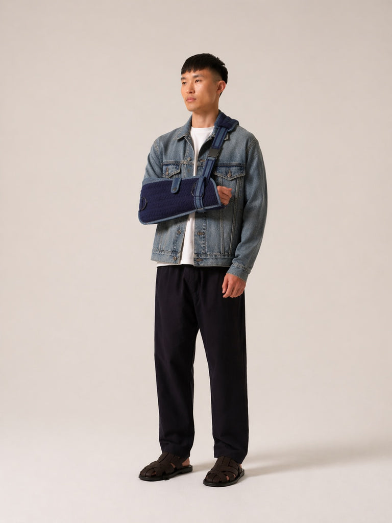 Hudson Sling Denim Shearling