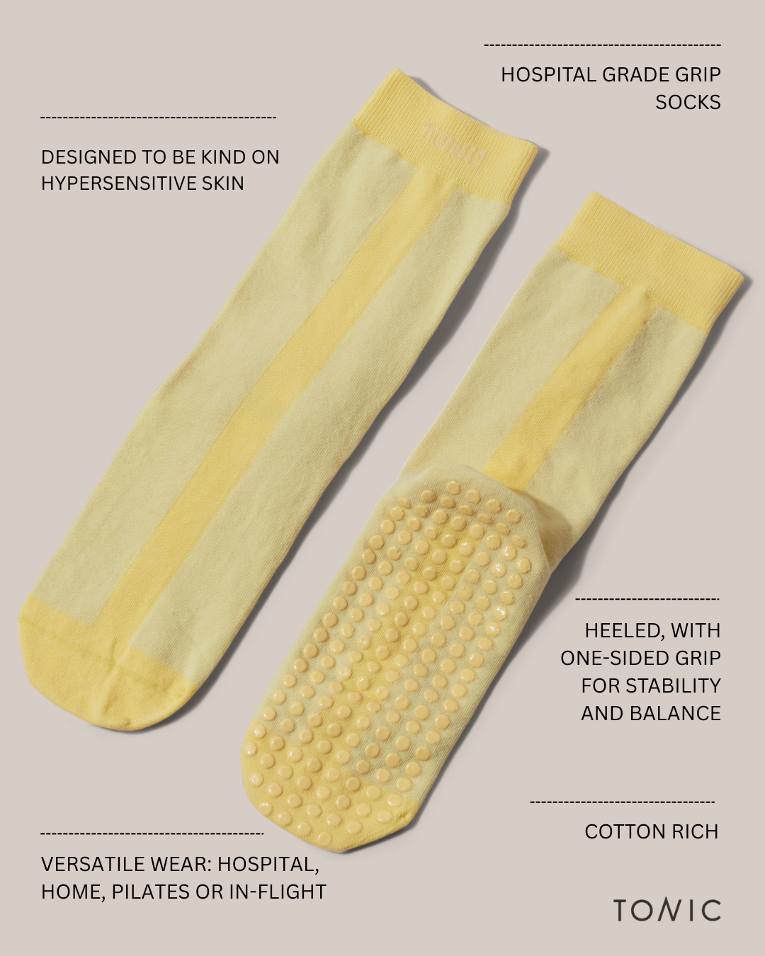 Colour Pop Hospital Socks Yellow