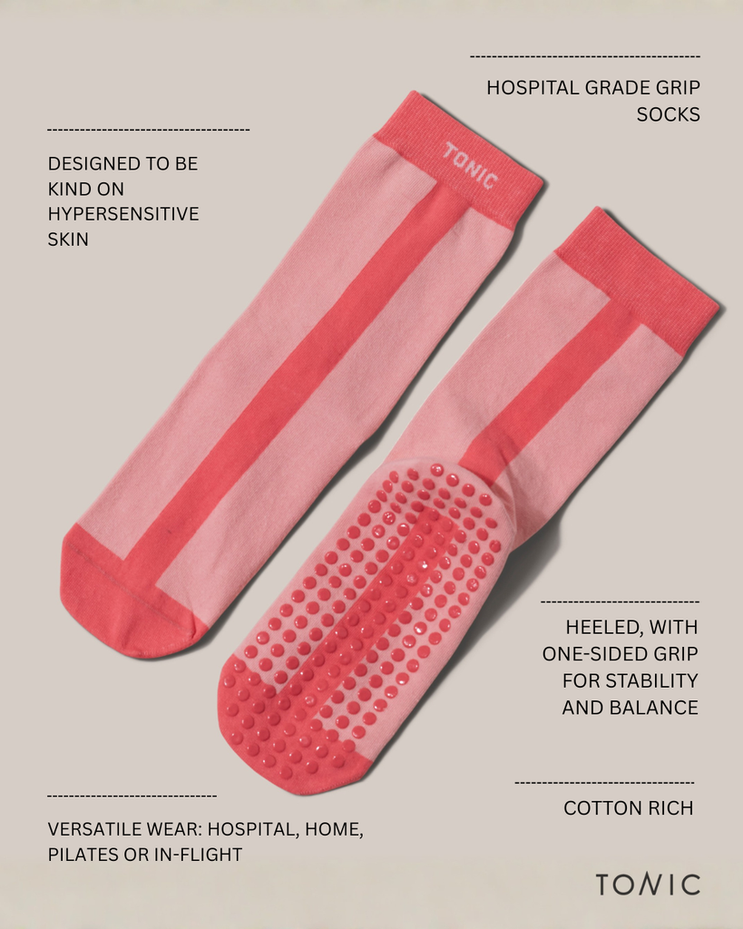 Colour Pop Hospital Socks Pink