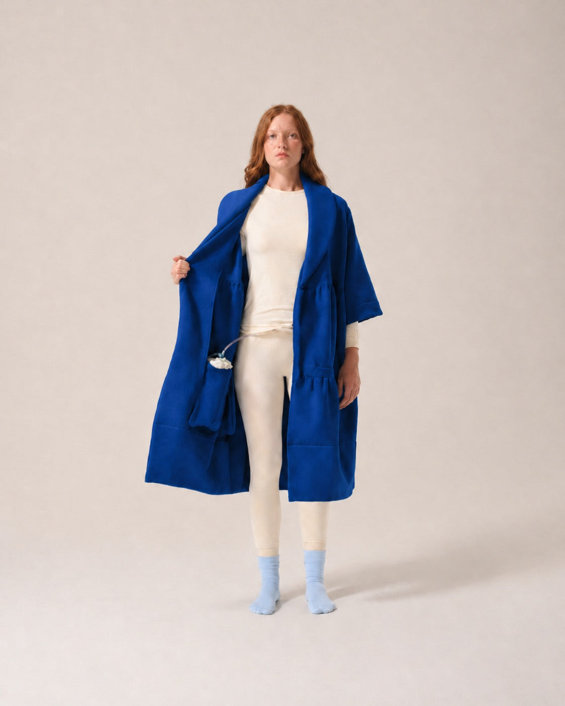 Womens Magic Pocket Drain Robe® Ocean Blue