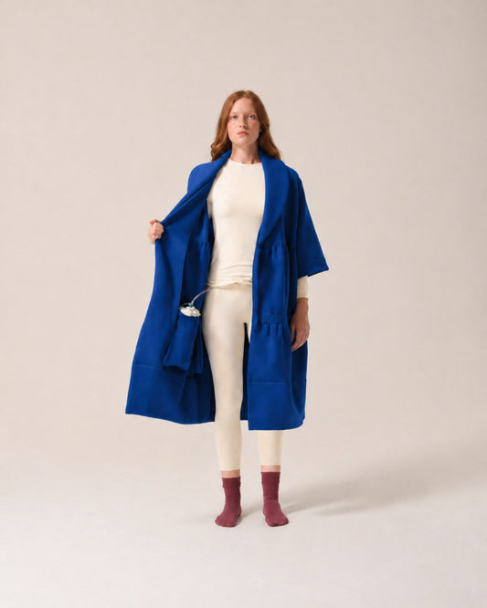 Womens Magic Pocket Drain Robe® Ocean Blue