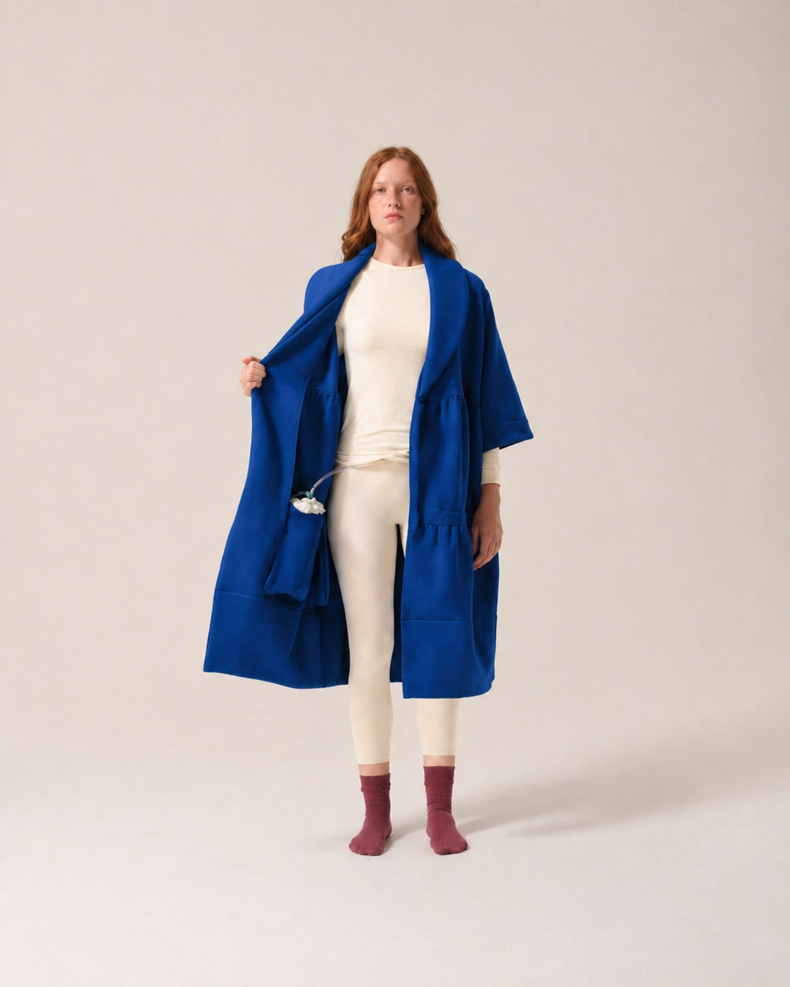 Womens Magic Pocket Drain Robe® Ocean Blue