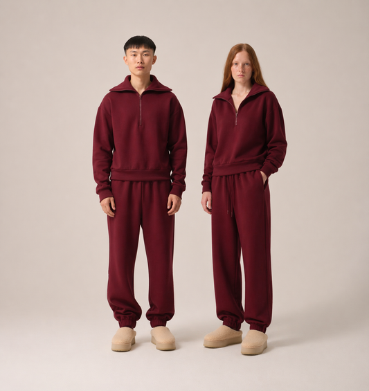 Longevity Tracksuit Burgundy