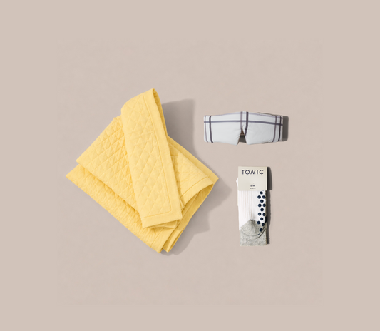 Recovery gift set blanket eye mask and cashmere hospital grip sock